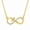 Yellow Gold, variant on AURELLE Infinity Cross Moissanite Necklace for Women, 14K Rose Gold Plated 925 Sterling Silver Faith Cross Pendant, Christian Jewelry Gift for Mom Wife Daughter, 18" Chain