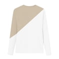 thumbnail image 4 of snilers Girls Long Sleeve Shirts Kids Color Block Crewneck Loose Fit Tunic Tops Summer Casual Basic Tee Shirt 3-14 Years, 4 of 7
