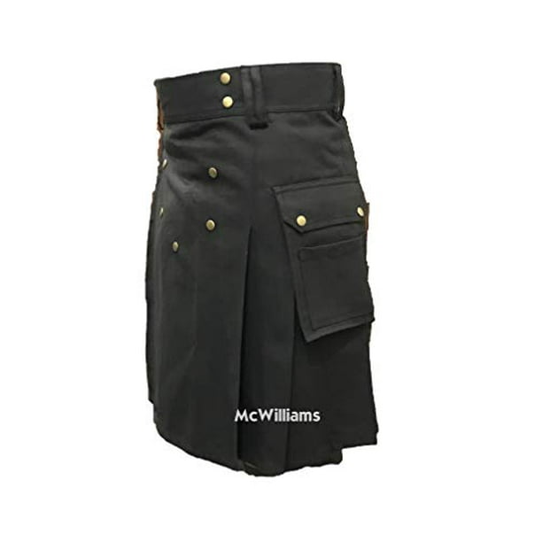 McWilliams Active Men s Deluxe Black Sport Utility Kilt 38 Black