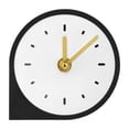 thumbnail image 1 of Reloj de escritorio, reloj de mesa, decoración de interiores sencilla, reloj de mesita de noche redondo de acrílico Negro, 1 of 9