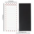 thumbnail image 2 of Inkdotpot Pack of 6 Funny Magnetic Dry Erase List For Fridge, Wipe Clean w/ NoStain, Quick Notes Shopping & Grocery List Whiteboard for Fridge, 8.75" x 3.8"(Christmas Theme), 2 of 6