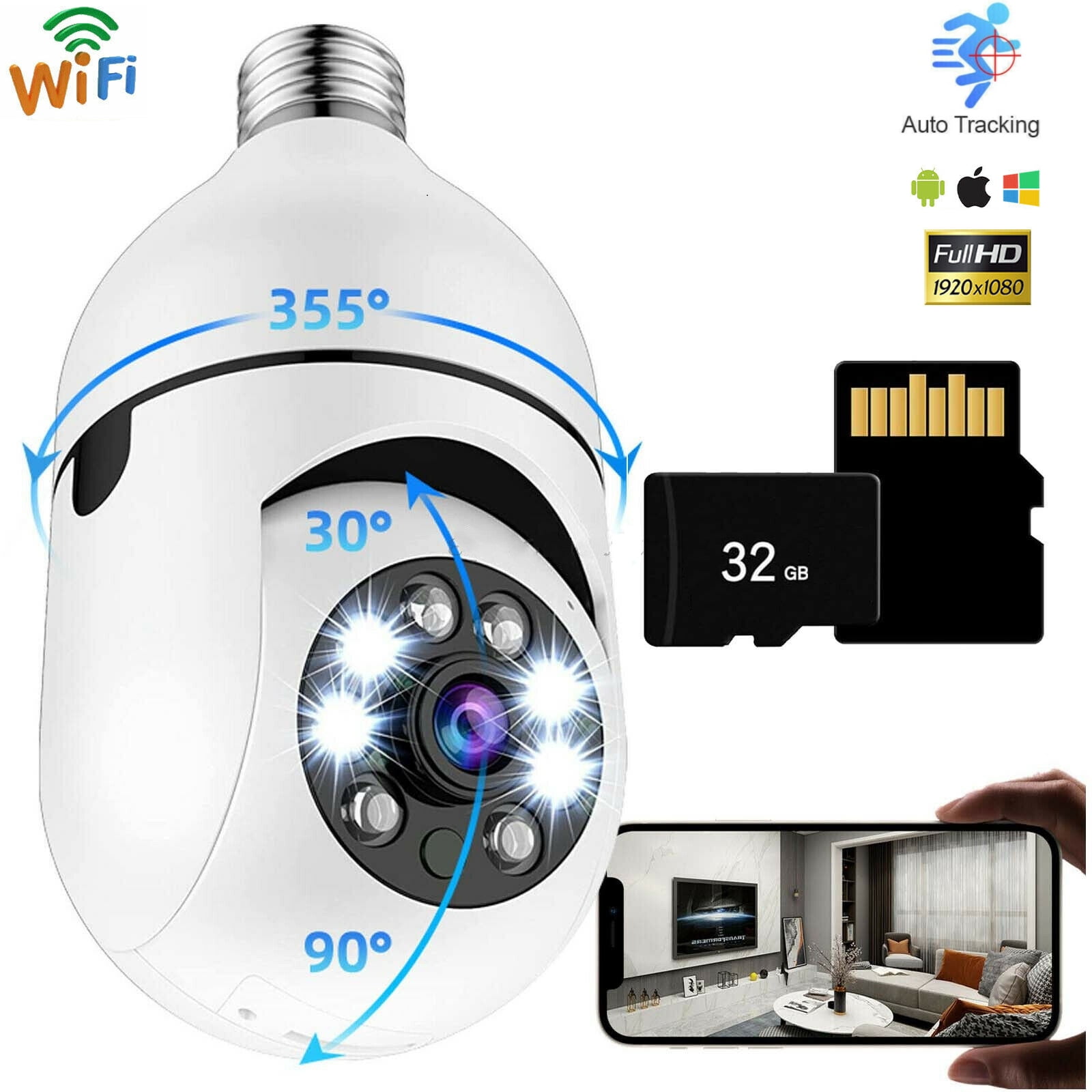 AironView™ Caméra vidéo surveillance Wifi HD – Gadget Benin 🇧🇯