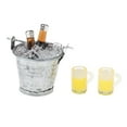 thumbnail image 2 of 1/12 de de cerveza Tazas Modelo Set para Doll House Cocina / Pub Bar Decoración, Artículos de , Juegos de imaginación Multicolor2 Yotijar Botella de vino mini cubo de hielo, 2 of 6