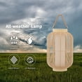 thumbnail image 5 of Outdoor Solar Lanterns Waterproof Rattan Lantern Hanging Solar Lights Decorative Light for Garden, 5 of 8