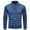 Blue, variant on Haoxianjian Oversized Sweater Vintage Sweater Men'S Spring And Winter Fashion Casual Slim Knit Fake Two Stand Collar Sweater Pullover Sweaters With Ribbed