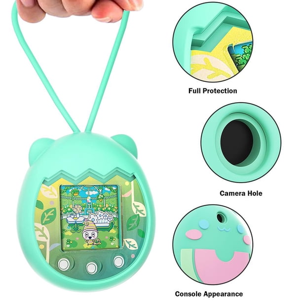 Funda de silicona para máquina de mascotas E con forma de animal de dibujos animados para Tamagotchi Pix (verde) Tmvgtek Para estrenar