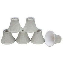 Aspen Creative Corporation 6'' Fabric Bell Candelabra Shade (Set of 6)