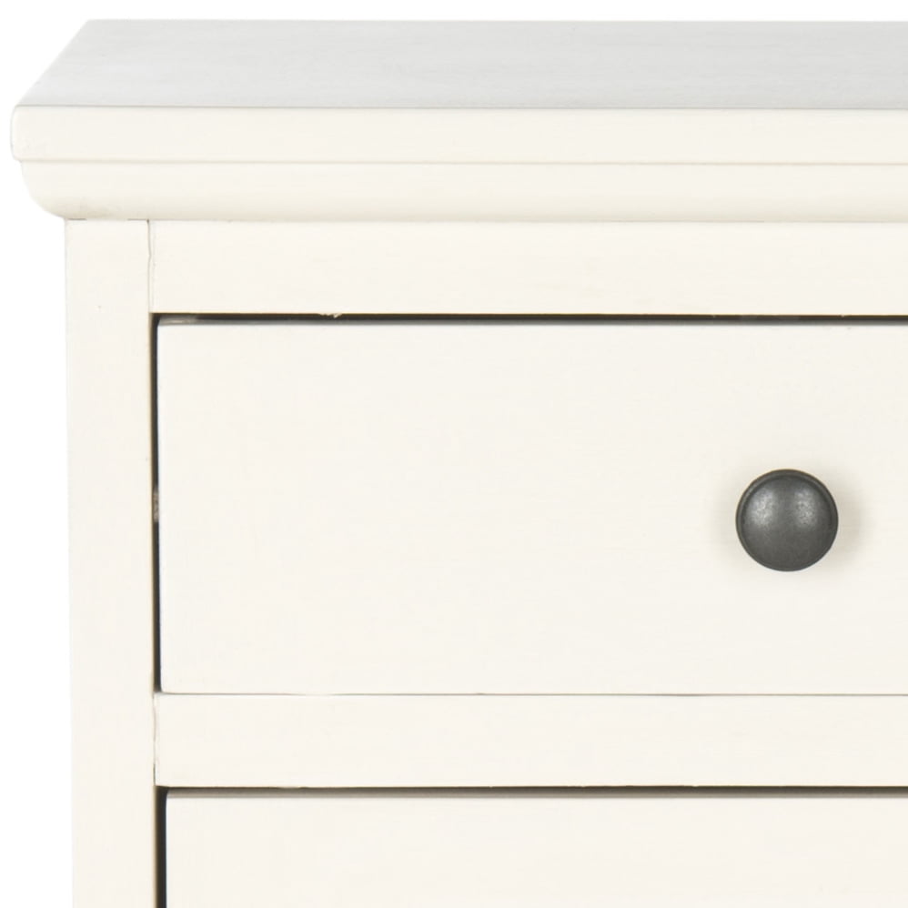 SAFAVIEH Jett Traditional Solid Storage Cabinet, White