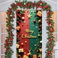 thumbnail image 5 of Kdkad Christmas Door Cover 35x71 Inch Polyester Holiday Door Xmas Decoration for Indoor Outdoor, Christmas Party Festival Home Front Door Cover Decor, 5 of 7