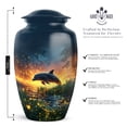 thumbnail image 7 of Shining Dolphin Urns for Human Ashes Adult, Cremation Funeral Urn for Female - Memorial Decorative Urn - Ashes Urns Keepsake - 3inch 4pcs Small & 10inch 1pcs Large Size Combo- Pack of 5, 7 of 7