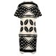 thumbnail image 5 of Vestido de verano para mujer 2025, holgado, con bolsillos y estampado de tela de barro abstracto africano, vestido largo para mujer, 5 of 7