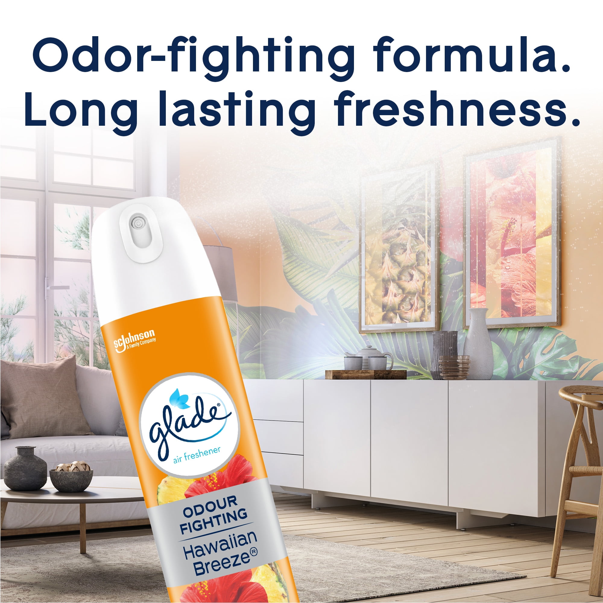 Glade® Air Freshener Odor Fighting Room Spray, Hawaiian Breeze