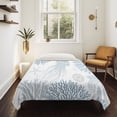 thumbnail image 4 of Light Blue Coastal Tapestry for Bedroom Wall Hanging Tapestry, Coral Jellyfish Starfish Ocean Nautical Ceiling Backdrop Tapestries Poster Blanket Wall Decor for Teens Room Living Room Dorm 59" x 79", 4 of 8