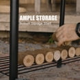 thumbnail image 6 of laraVist Charcoal Offset Smoker Grill, Dual-Zone BBQ with Thermometer & Wheels, Family-Size 512 sq.in, 6 of 9