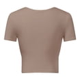 thumbnail image 5 of Gibobby Playeras Mujer Blusa de MujerCuello en V Manga CortaViajes（Caqui， M), 5 of 5