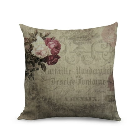 Popeven Pillow Cover Decorative Throw Pillow Cases, Cushion Covers Flower,Standard Size 18inch ...