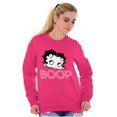 thumbnail image 5 of Retro Betty Boop Cartoon Character Women Crewneck Sweatshirt Brisco Brands X, 5 of 5