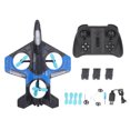 thumbnail image 1 of Avión de control portátil para niños, juguete de regalo con accesorios de repuesto y 3 baterías, dron RC EPP con LED azul, 1 of 8