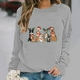 thumbnail image 6 of Elvqul Sweatshirts for Women Crewneck Tops Christmas Long Sleeve Funny Graphic Womens Sweatshirts Holiday, 6 of 6