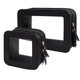 thumbnail image 1 of Set de bolsas de maquillaje FFPaw, transparente, negro, impermeable, de viaje, 2 unidades, 1 of 7