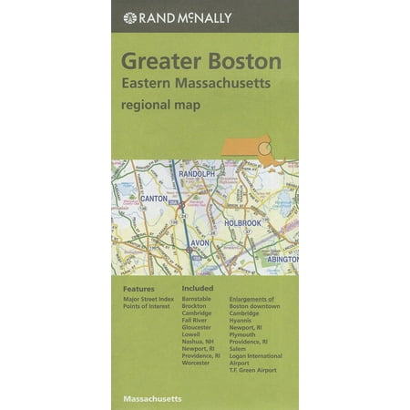 County Massachusetts Map - Rand mcnally greater boston eastern massachusetts regional map (other): 9780528008924