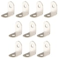 thumbnail image 1 of 10 Pcs Support d'Étagère d'Angle, Ensemble de Fixation en Acier Inoxydable 25x25x16mm, 1 of 6
