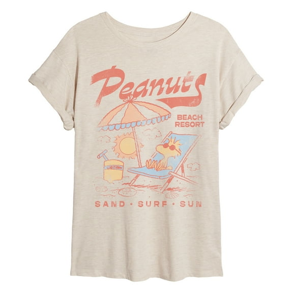 Peanuts - Peanuts Resort - Womens Oversized Graphic T-Shirt