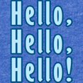 thumbnail image 2 of CafePress - Hello Hello Hello - Cute Infant Baby Football Bodysuit, 2 of 3