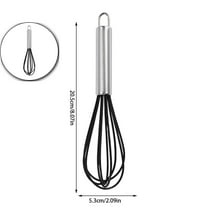 VQPeo Silicone Whisk Kitchen Whisk Wire Whisks Beater with Stainless Steel Handle for Egg Milk Whisking Blending Beating & Stirring