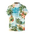 thumbnail image 2 of Camisas De Sport Para Hombre Camisa para hombre Camisa de playa de manga corta holgada informal (Mint Green, S), 2 of 4