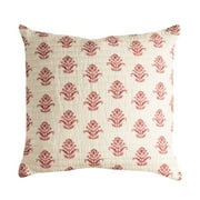 Highland Ranch Medallion Red and Cream Euro Sham
