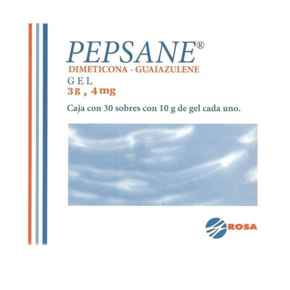 Pepsane Dimeticona 3 g, Guaiazulene 4 mg gel 30 sobres 10 g c/u