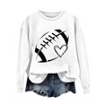 thumbnail image 4 of Frostluinai Football Sweatshirts for Women Game Day Long Sleeve Shirts Round Neck Casual T Shirts Fashion Rugby Print Pullover Tops, 4 of 4