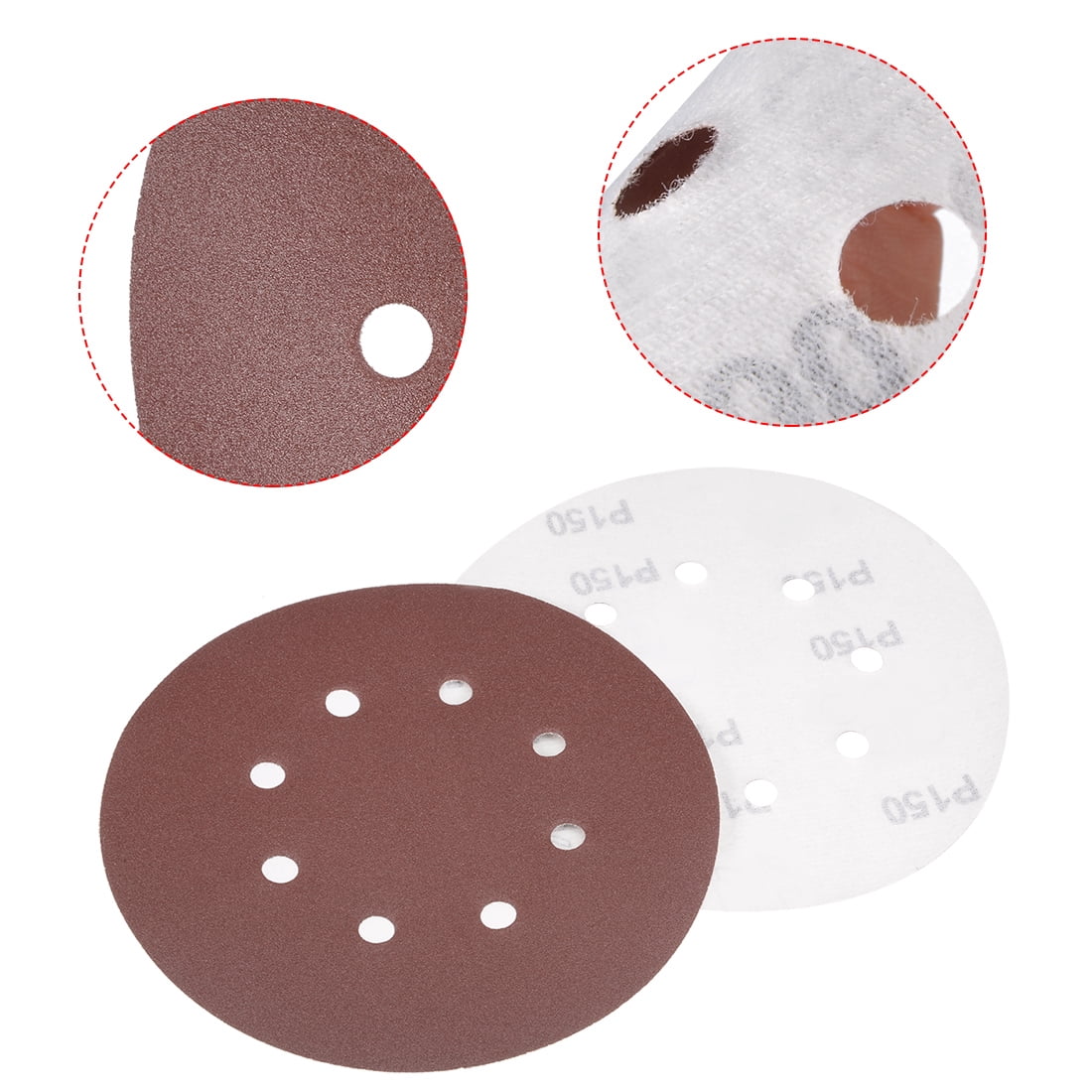 Unique Bargains Hook and Loop Sanding Disc for Efficient Sanding Tasks 150 Grit 10Pcs