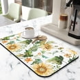 thumbnail image 2 of Washable Rubber Sunflower Cute Floral Dish Drying Mats for Kitchen Counter Home Large Coffee Bar Pad Accessories and Decor for Utensils Stemware 19.5''x12'', 2 of 7