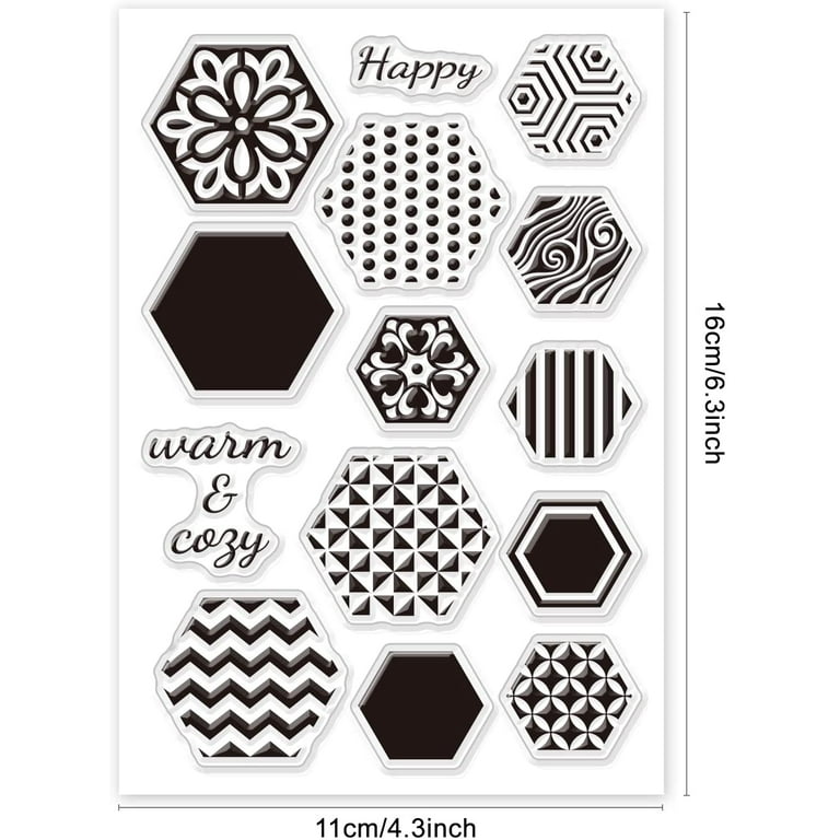 Basic Background Mini Stamps Clear Silicone Transparent Geometric Stamps  for Scrapbooking - AliExpress