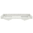 thumbnail image 5 of Boyel Living 61" x 22" Bathroom Vanity Top White Carrara Natural Marble Double-Sink Countertop with Backsplash Side Splash Bull Nose Edge, 5 of 8