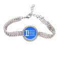 thumbnail image 1 of Casa Blanca Washington Pulsera de tobillera de cadena de tenis, joyería de diamantes, 1 of 3