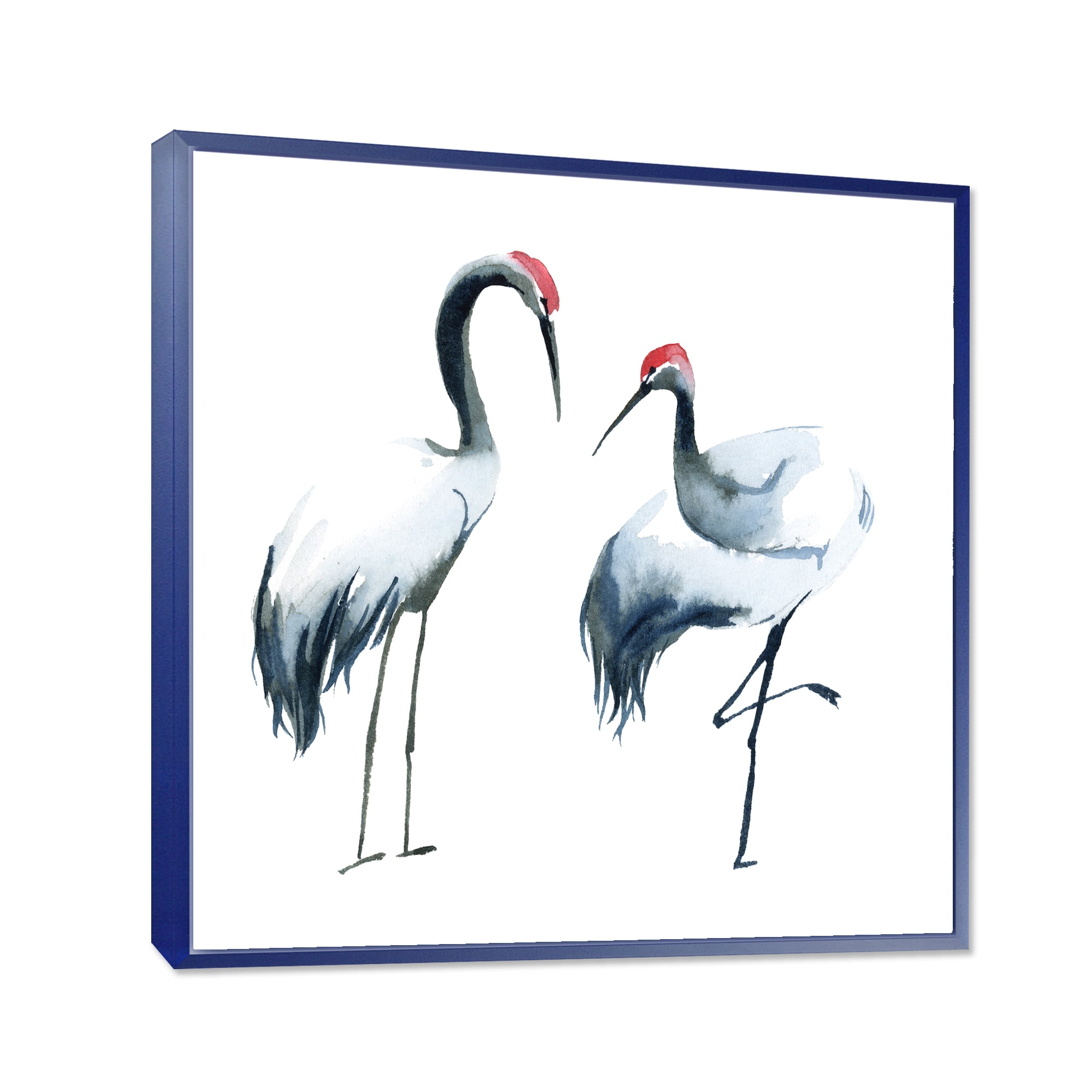 Designart 'Two Monochrome Shadoofs' Farmhouse Framed Canvas Wall Art Print