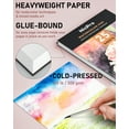 thumbnail image 4 of Nicpro 48 Colors Watercolor Paint Set with 8 Pcs Painting Brushes, 25 Sheet Water Color Paper, 2 Water Brush Pens, Palette, Sponge, Art Supplies Kit with Gift Box, 4 of 8