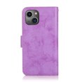 thumbnail image 3 of SaniMore for iPhone 14 6.1" 2022 Case, Flip Folio PU Leather Wallet Cover with Detachable Shell Wrist Strap Kickstand Card Slots Business Shockproof Case Magnetic Clasp for iPhone 14 6.1" 2022, Purple, 3 of 13