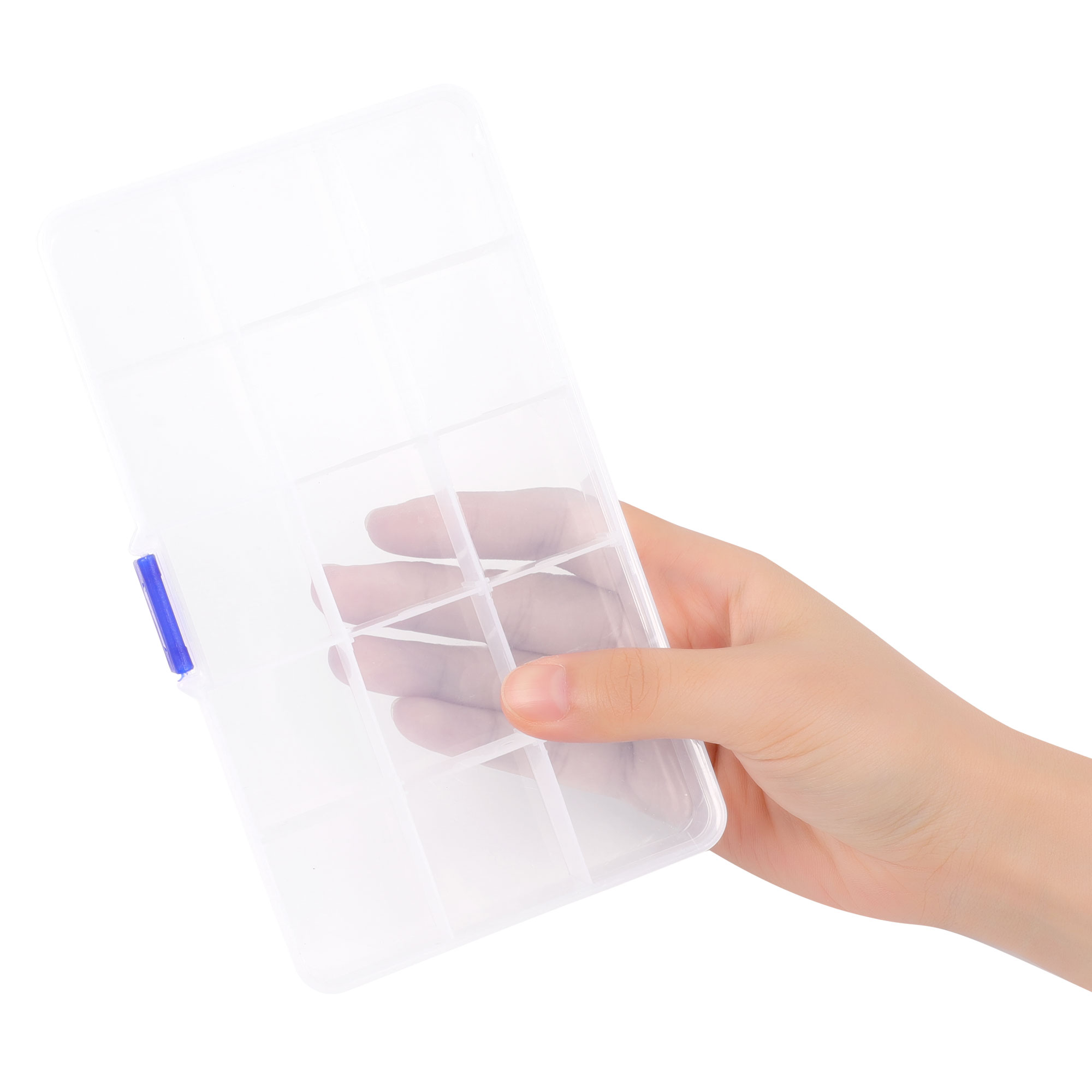 Unique Bargains 3 PCS Plastic Fishing Lure Bait Box Organizer Tackle Trays Case