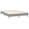 thumbnail image 5 of vidaXL Queen Bed Frame, Fabric Upholstered Platform Bed Frame, Light Gray, No Mattress, 5 of 7