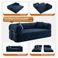 thumbnail image 5 of GUUKIN 78.8" Sleeper Sofa Bed with Pillow Floor Couch Armrest Modern Modular Sectional Sofa Loveseats Convertible for Living Room Bedroom Blue, 5 of 10