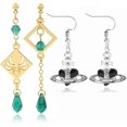 thumbnail image 1 of Genshin Impact Dangle Earrings，Heart Saturn Earrings, 1 of 6