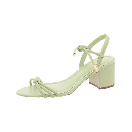 Arezzo Womens Camila Block Heel Nubuck Heels