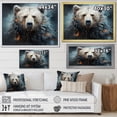 thumbnail image 4 of Designart "Minimalist Bear In Monochrome" Animals Bear Canvas Wall Art, 4 of 7