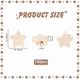 thumbnail image 4 of 150 cuentas de madera con forma de estrella, cuentas de madera natural, cuentas espaciadoras con forma de estrella de cinco puntas, cuentas de madera sin terminar., 4 of 5