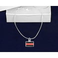 thumbnail image 2 of Firefighter Rectangle Red Line Necklaces, 2 of 3