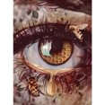 thumbnail image 2 of Cuadros Decorativos Kit de pintura de diamante 5D DIY ojo abstracto completo taladro redondo mosaico cuadros de pared Tmvgtek embutido en tela, 2 of 9
